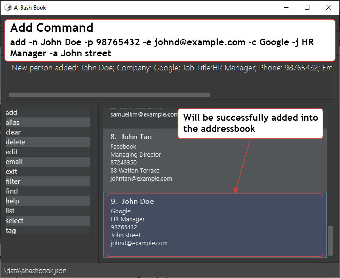 Add Command UI